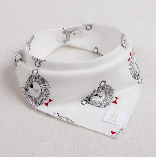 Baby Waterproof Cotton Bib with Pocket for Kids