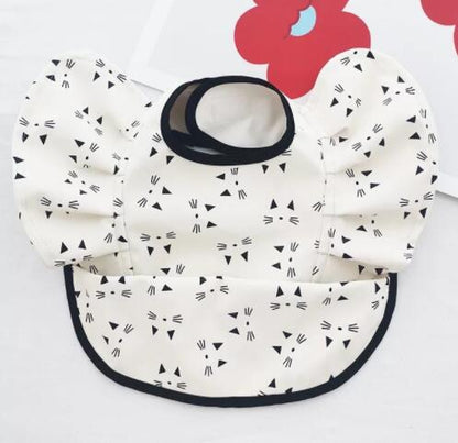 Baby Meal Pocket Waterproof Bib with Angel Wing Design