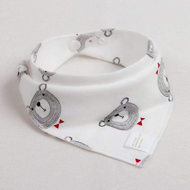 Baby Waterproof Cotton Bib with Pocket for Kids