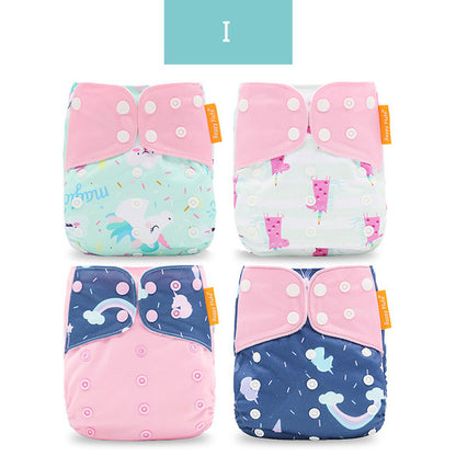 Happyflute Baby Cloth Training Pants - 4 Pack Washable