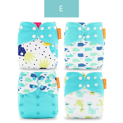 Happyflute Baby Cloth Training Pants - 4 Pack Washable